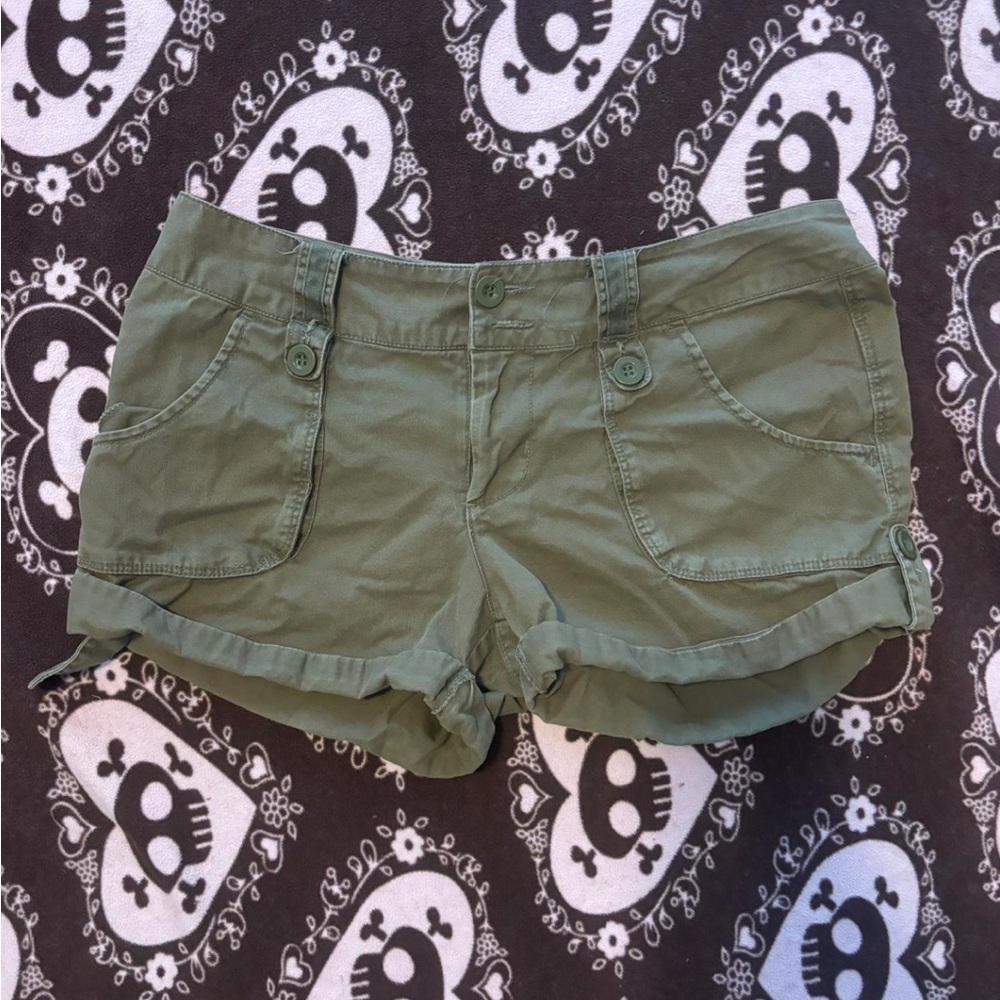 Forever 21 Sage Green Women's Cargo Shorts